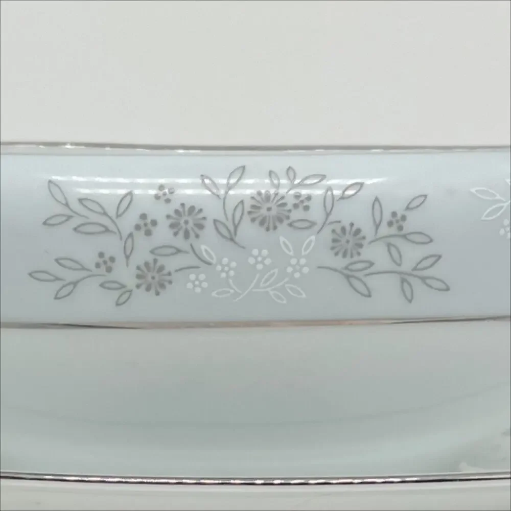 Vintage 1950s Noritake China Gravy Boat & Underplate Blueridge Pattern 5858